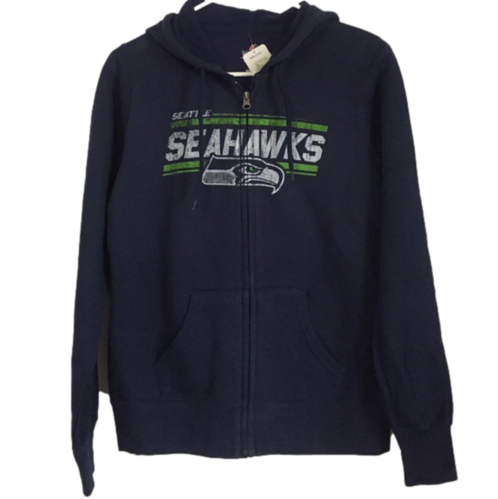 BRAND NEW Majestic Seattle Seahawks hoodie full‎ zip